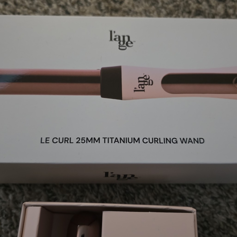 L'ange Le Curl 25mm Titanium Curling Wand - Pink
